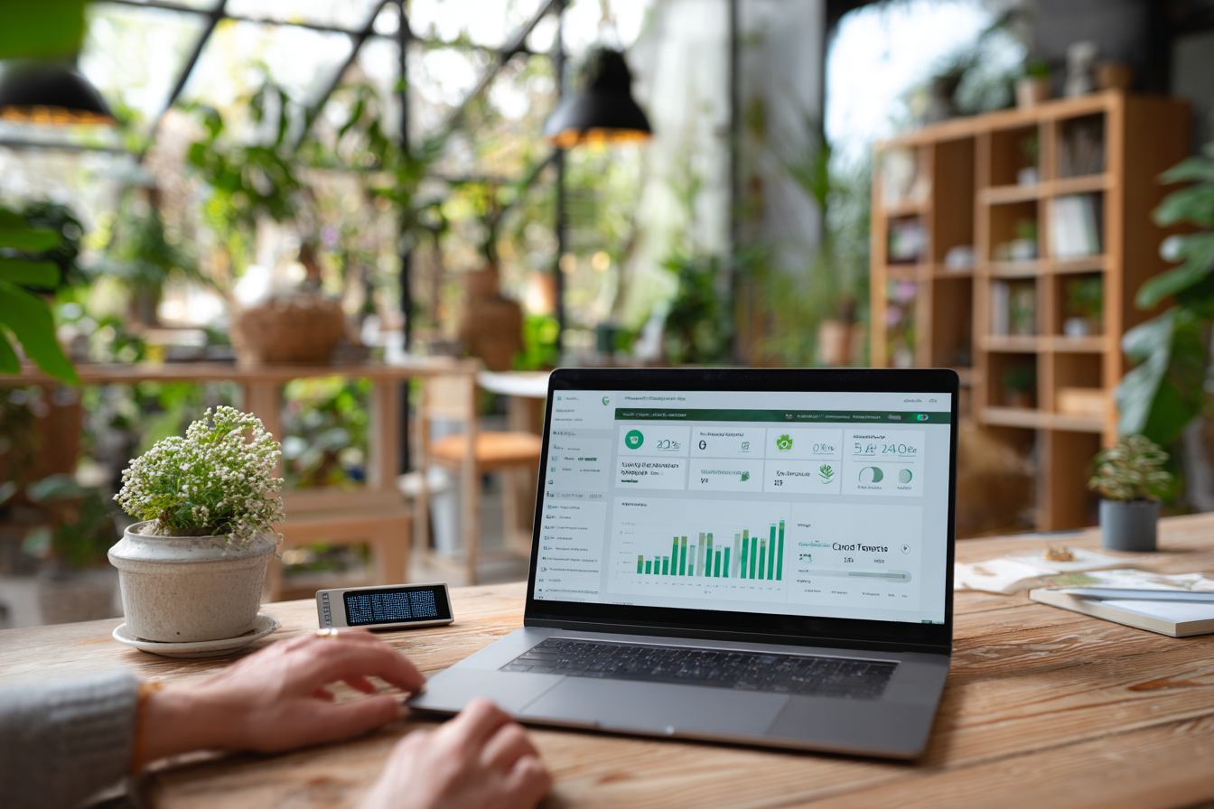 Analyse de statistiques de site web sur un ordinateur portable
