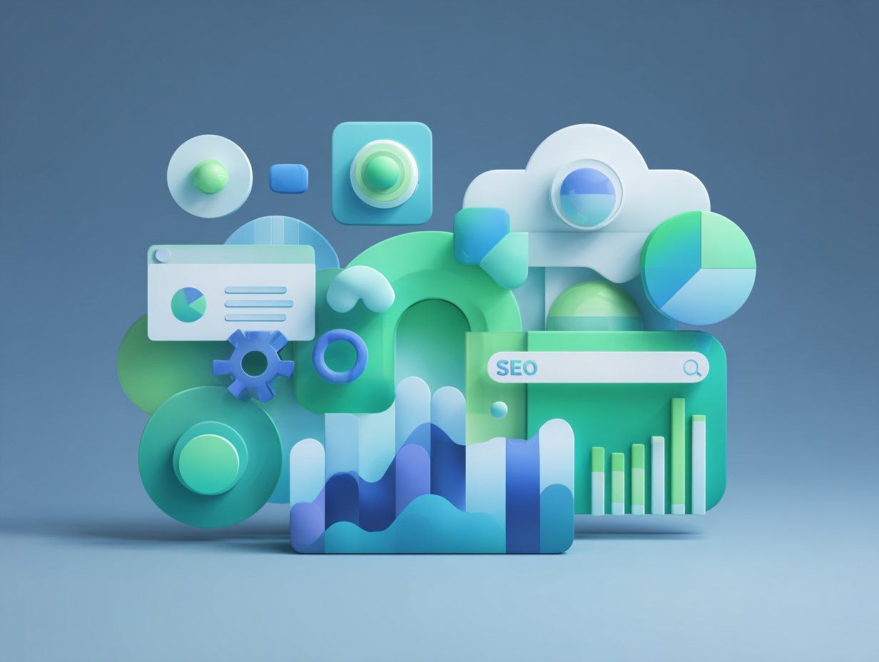 Illustration 3D d'éléments d'interface utilisateur (UI) pour le web